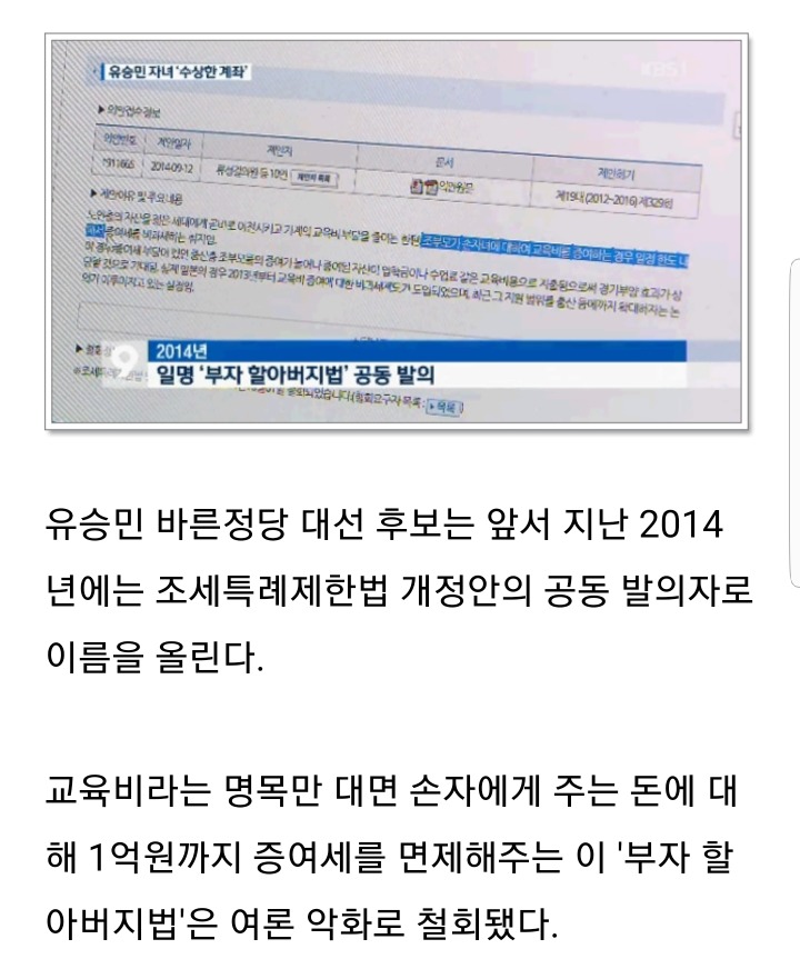 [대선후보검증] 유승민,절세 위해 의정활동 활용 의혹 | 인스티즈