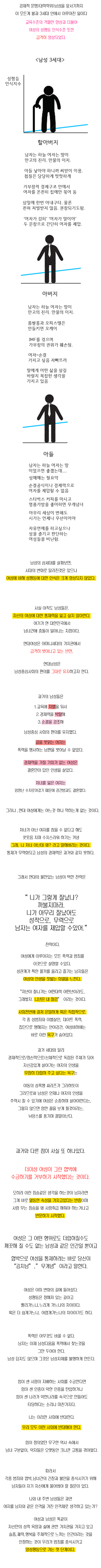 한국의 성차별에 대해 정말 잘 정리해놓은 글 | 인스티즈