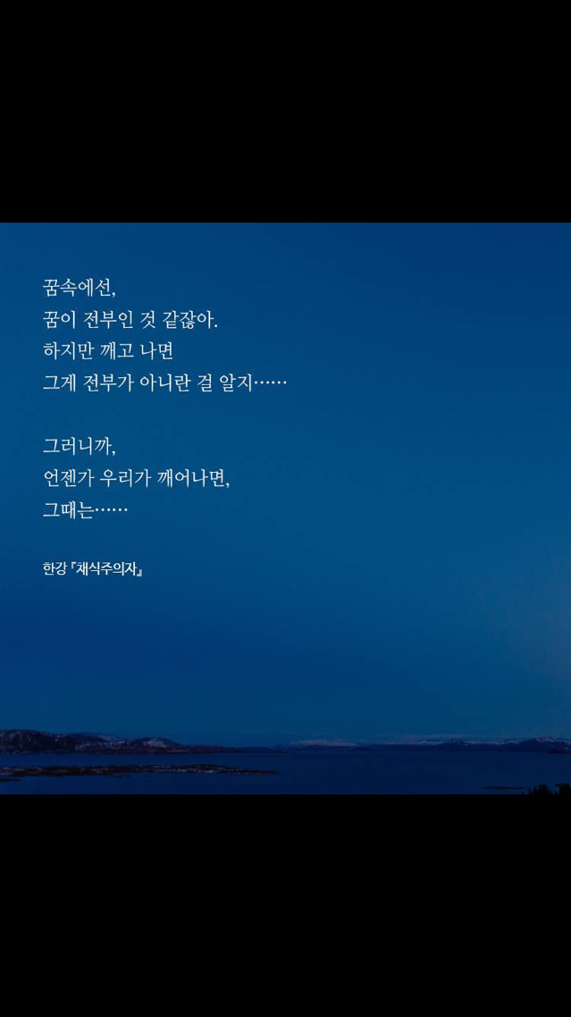 한강 [채식주의자] 속 문장들 | 인스티즈