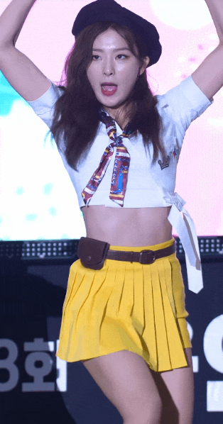 레드벨벳 슬기 노란 핫팬츠.gif | 인스티즈