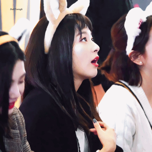 [레드벨벳] 팬 싸인회 머리띠한 곰슬기.jpgif | 인스티즈