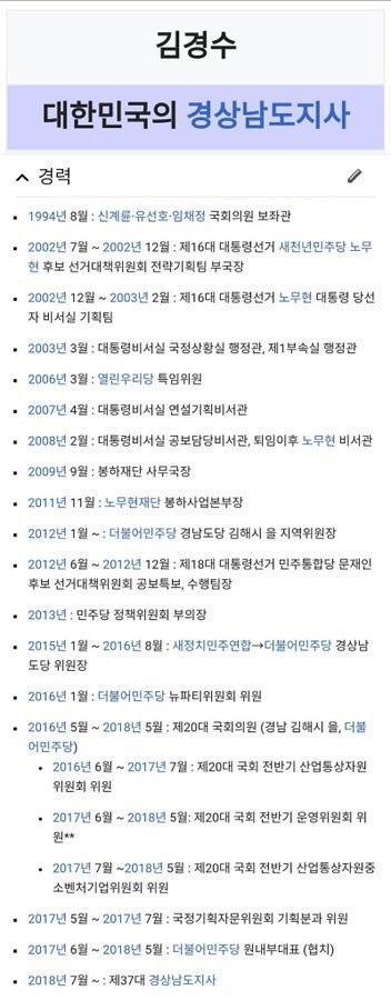 정치경력 24년 김경수 경남도지사 당선인 | 인스티즈