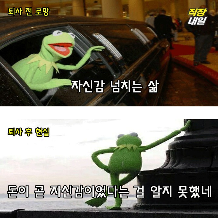 퇴사전 퇴사후.JPG | 인스티즈