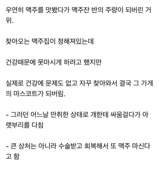 술이 ㄷ덕이되서 개랑 싸움 | 인스티즈