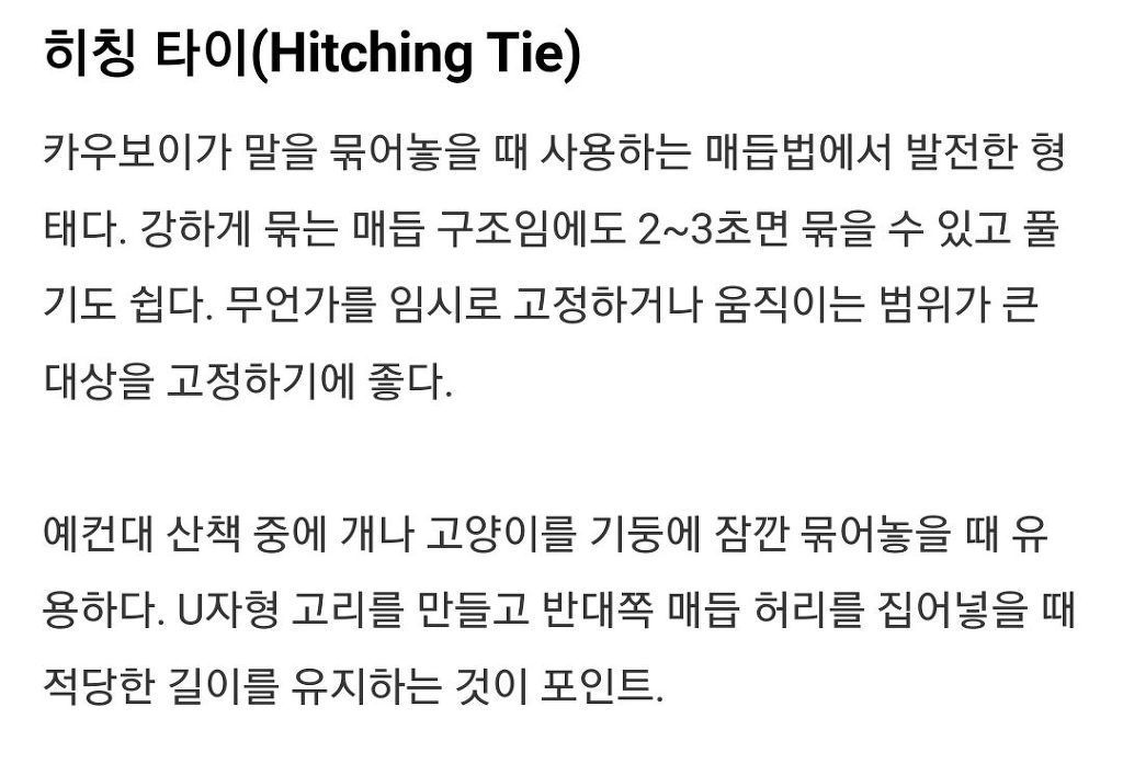 실생활에 유용한 매듭묶는 법.jpg | 인스티즈