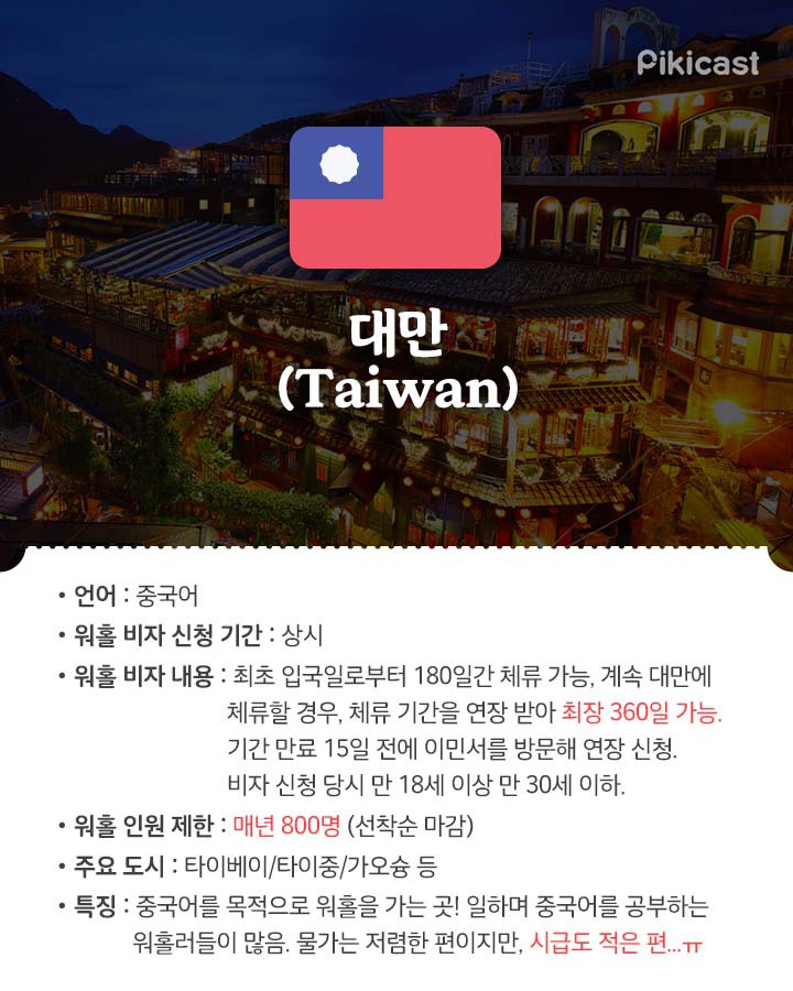 워킹홀리데이 정보 | 인스티즈