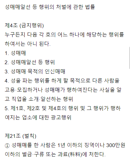 현직 변호사가 말해주는 성매매처벌법을 두려워하던 여학생.txt | 인스티즈