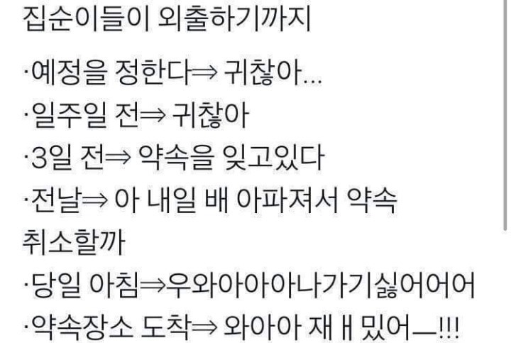 집순이들의 외출 과정 | 인스티즈